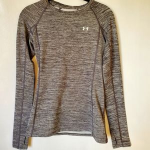 Under Armour Gray Long Sleeve Cold Gear Gray Shirt Size S